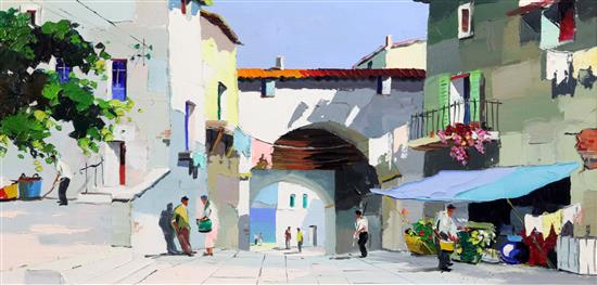 § Cecil Rochfort DOyly John (1906-1993) St Paul de Vence, near Nicé 14 x 28in.